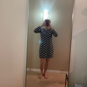 Easy care packable versatile dress, size M